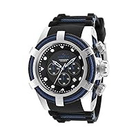 Invicta Men's Bolt Stainless Steel Quartz Watch with Silicone Strap, Two Tone, 33