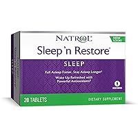 Natrol Sleep N Restore Sleep Support 20 Tablets (Pack of 6)