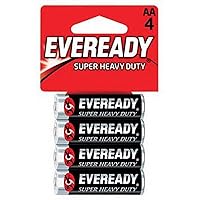 Eveready Super Heavy Duty Batteries, AA, 4-Count, 1215SW-4