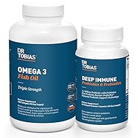 Omega 3 Fish Oil and Deep Immune Probiotic & Prebiotic Blend Promotes Digestion, Immunity, and Overall Health