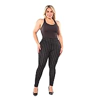 ShoSho Womens Plus Size Skinny Pants Slim Fit Trousers Treggings Pull-On Pants Leggings