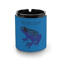 Poison Frogs Large Ashtray for Cigarette Cigar Ashtray Smokeless Windproof Ash Tray for Car Office Tabletop