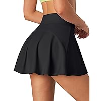 Ewedoos Womens Tennis Skirt with Shorts Underneath Pleated Tennis Skirts for Women Golf Athletic Skorts with Pockets