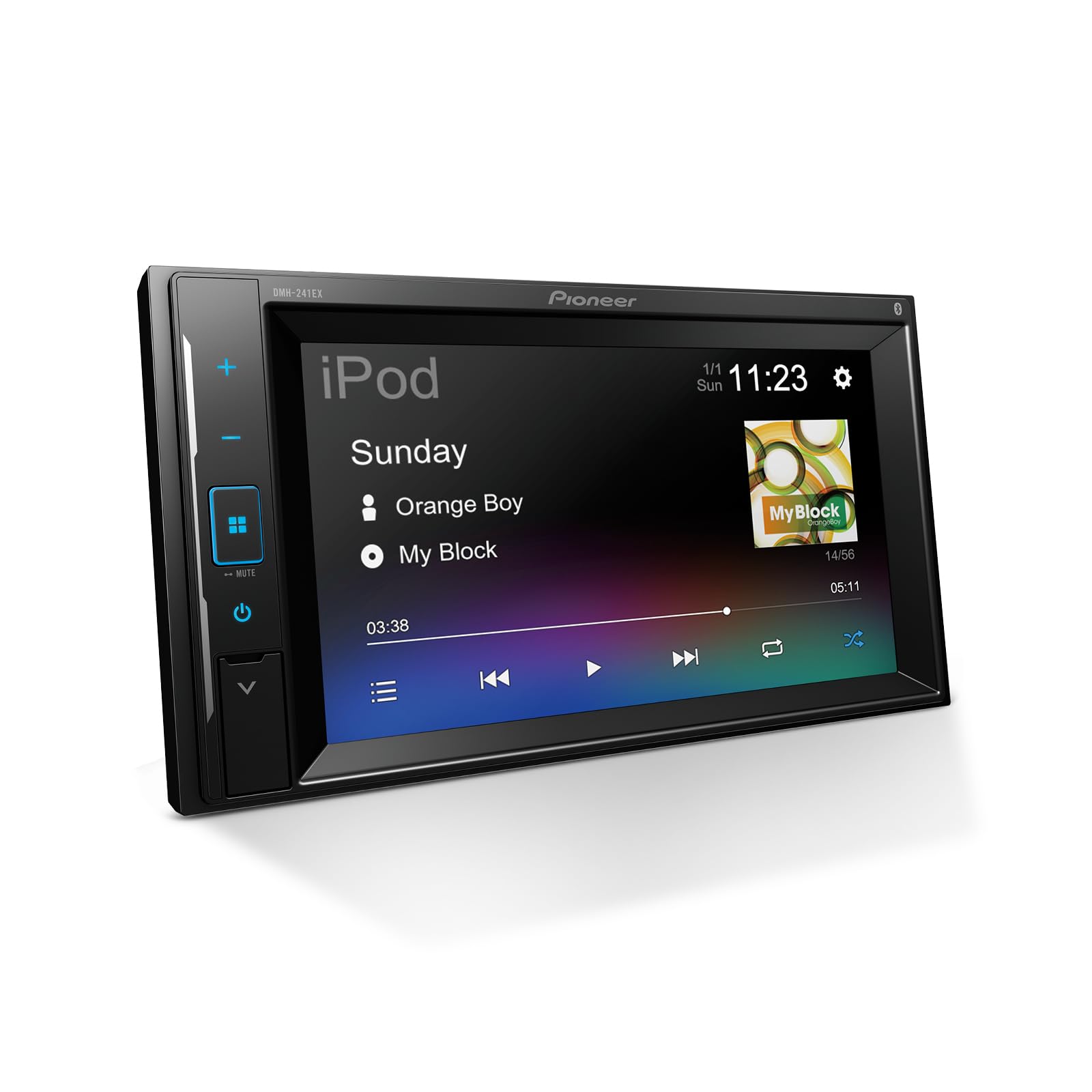 Pioneer DMH-241EX Double Din Multimedia Receiver, with Amazon Alexa via The Pioneer Vozsis App, Bluetooth and Backup Camera Compatibility, 6.2” Capacitive Touchscreen