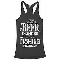 Threadrock Women's Beer Drinker & Fishing Problem Racerback Tank Top