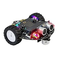Yahboom Micro:bit DIY Coding Science Building Kit Smart Toys Car Robotic Kit Learning Educational STEM Projects for Kids Ages 8-12（Without Microbit）