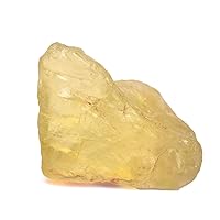 REAL-GEMS Genuine Pure Natural Lemon Topaz 294.00 Rough Stone Healing Crystal for Home and Jewelry Design