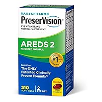 Pre-serVision AREDS 2 Eye ( 210 Softgels) Vitamin & Mineral Supplement Mineral Supplement, Contains Lutein, Vitamin C, Zeaxanthin, Zinc & Vitamin E
