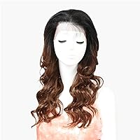 Hair Lace Front Wig Long Wavy Black African American Synthetic Wigs For Women Heat