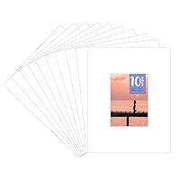 10 11x14 8-ply White Picture Mats for 5x7 Photo Picture