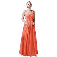 Pleated Chiffon Bridesmaid Dresses Long Prom Evening Maxi Formal Dress