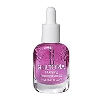 Nailtopia Fresh Moisturizing And Replenishing Pomegranate Oil - Promotes Healthy, Resilient, Youthful Skin - Vegan And Cruelty Free - Rehydrates Malnourished Skin, Nails And Cuticles - 0.41 Oz