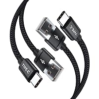 Basesailor USB Type C Charger Cable 6.6FT 2 Pack,Nylon Charging Power Cord for Samsung Galaxy S24 S10E S23 S20 S22,Moto Z3 Z4 G7 G8 G9 Play Power G Pro Fast Stylus,Motorola Razr Edge One 5G,Steam Deck