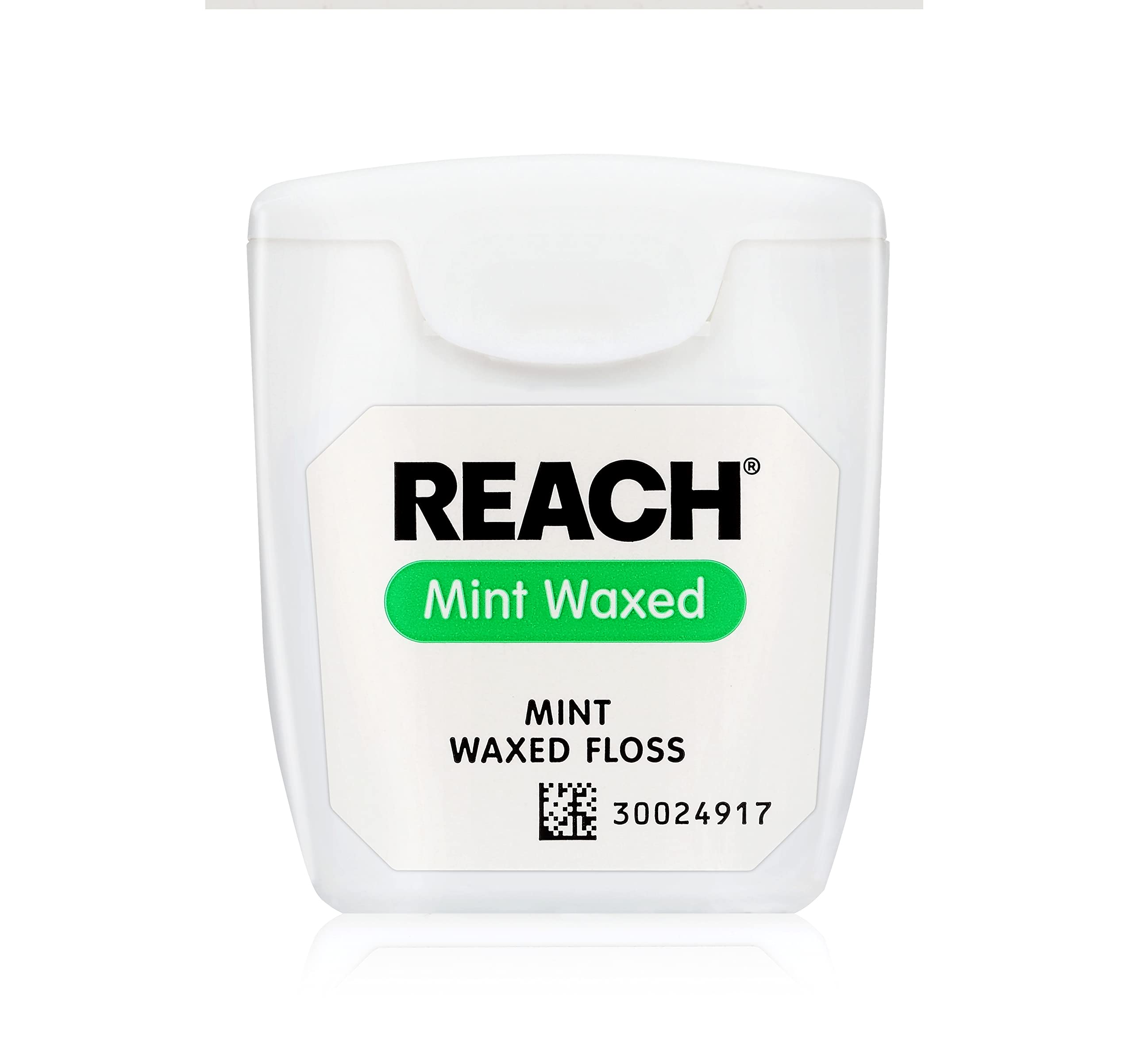 Reach Waxed Dental Floss | Effective Plaque Removal, Extra Wide Cleaning Surface | Shred Resistance & Tension, Slides Smoothly & Easily , PFAS FREE | Mint Flavored, 55 Yards, 1 Pack