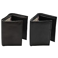 Wallet, Black and Brown, Medium