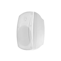 Monoprice WS-7B-52-W 5.25in. Weatherproof 2-Way 70V Indoor/Outdoor Speaker, White (Each) for Use in Whole Home Audio Systems, Restaurants, Bars, Retail Stores, Patio, Poolside, Garage