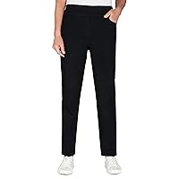 Alfred Dunner Womens Super Stretch Mid-Rise Short Length Pant