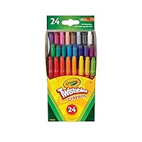 Crayola Twistables Crayons Coloring Set, Mini, Kids Indoor Activities at Home, 24 Count, Assorted