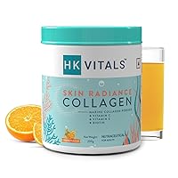 Skin Radiance Collagen Powder, 200g (Orange)| Marine Collagen |Collagen Supplements for Women & Men with Biotin, Vitamin C, E, Sodium Hyaluronate, for Healthy Skin, Hair & Nails