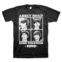 The Beatles Officially Licensed Abbey Road - Come Together Big & Tall Mens T-Shirt (Black)