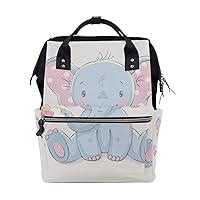 Diaper Bag Backpack Little Elephant Casual Daypack Multi-Functional Nappy Bags