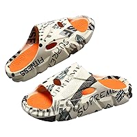 Fashion Slippers Men's Women's Sandals Summer Thick Bottom Anti-slip Slip-on Casual Camouflage Beach Slippers Different Sizes and Colors
