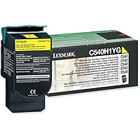 Lexmark C540H1YG C540 C543 C544 X543 X544 Toner Cartridge (Yellow) in Retail Packaging