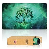 Forest Ethereal Mana (Stitched) - MTG Playmat - Compatible with Magic The Gathering Playmat - Play MTG, YuGiOh, TCG - Original Play Mat Art Designs & Accessories