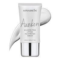 Lightweight Complexion Perfecting Makeup Face Primer, Awaken by Mirabella Beauty - Silicone-Free Flawless Base Facial Primer Serum for Foundation & Makeup - Paraben & Gluten-Free - 25.5ml/0.86 fl.oz.