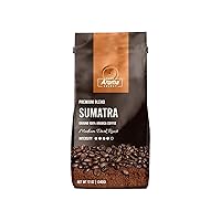 Aroma Select Sumatra Blend, 100% Ground Arabica Coffee, Light-Medium Roast, Latte-Ready & Brew-Flexible, Enjoy Hot Or Iced, 12 Ounce