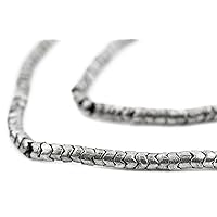 Silver Snake Beads - Full Strand of Interlocking Vertebrae Beads - The Bead Chest (4.5mm)