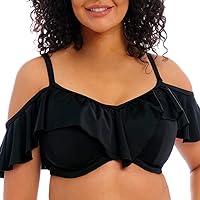 Elomi Plain Sailing Bardot Ruffle Underwire Bikini Top (ES7283)