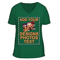 Custom Personalized Bella Women's V-Neck Tee - Printed Image & Text - Your Design Here