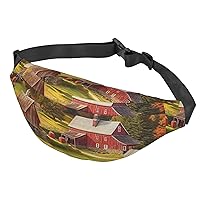 Fanny Pack For Men Women Casual Belt Bag Waterproof Waist Bag Country Farm Running Waist Pack For Travel Sports