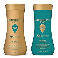 Summer's Eve Renewing Jasmine Feminine & Calming Chamomile Wash Bundle