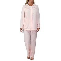Shadowline Women's Long Sleeve Button Down Pajama Set