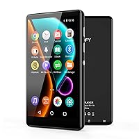 80GB MP3 Player with Bluetooth and WiFi,4.0 inch Full Touch Screen MP3 & MP4 Player Built-in Speaker,Android Music Player Supports Browser,Portable HiFi Digital Audio Player FM Radio Recorder E-Book
