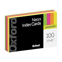 Oxford Neon Index Cards, 4