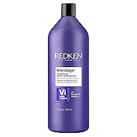 Redken Blondage Color Depositing Purple Conditioner | For Blonde Hair | Neutralizes Brass & Moisturizes Hair | With Pure Violet Pigments | Tones Hair for Cool and Ash Blonde Colors