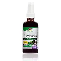 Alcohol-Free Sambucus Extract Spray, 2-Ounces | Immune System Support | Vegan, Gluten-Free, No Artificial Flavors or Preservatives | Single Count