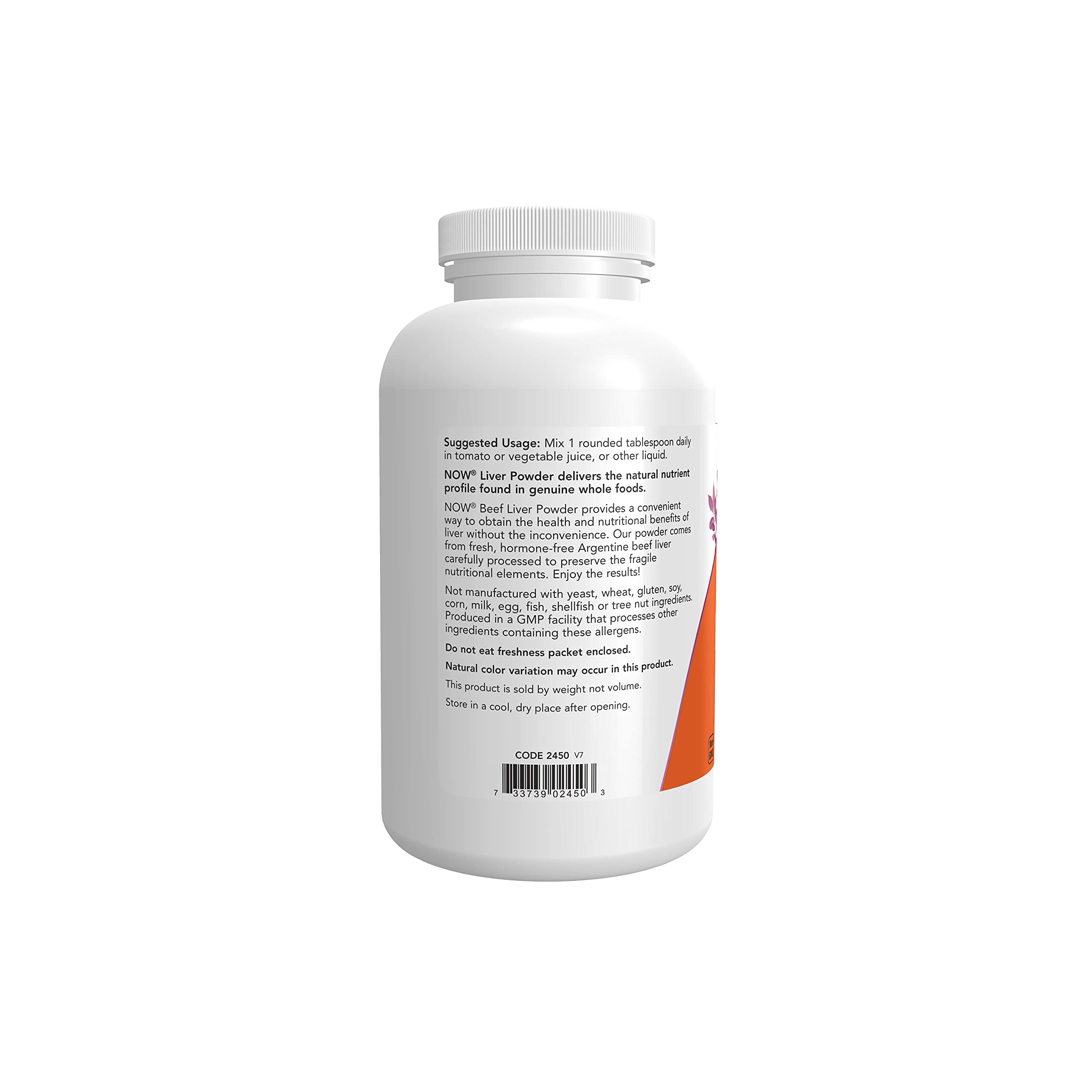 NOW Supplements, Liver Powder derived from Fresh, Hormone-Free Argentine Beef Liver, 12-Ounce