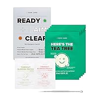 I Dew Care Blemish Emergency Skin Care Kit - Ready Aim Clear | Pimple Popper Tool | with Tea Tree Oil, Blemish Acne Patch, Face Mask, Soothing & Hydrating, Acne Treatment, Oily & Sensitive Skin, Gift I Dew Care Blemish Emergency Skin Care Kit - Ready Aim Clear | Pimple Popper Tool | with Tea Tree Oil, Blemish Acne Patch, Face Mask, Soothing & Hydrating, Acne Treatment, Oily & Sensitive Skin, Gift