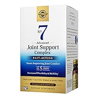 Solgar No. 7 - Joint Support and Comfort - 60 Vegetarian Capsules - Increased Mobility & Flexibility - Gluten-Free, Dairy-Free, Non-GMO - 60 Servings