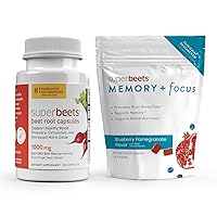 humanN SuperBeets Beet Root Capsules & Memory + Focus Chews