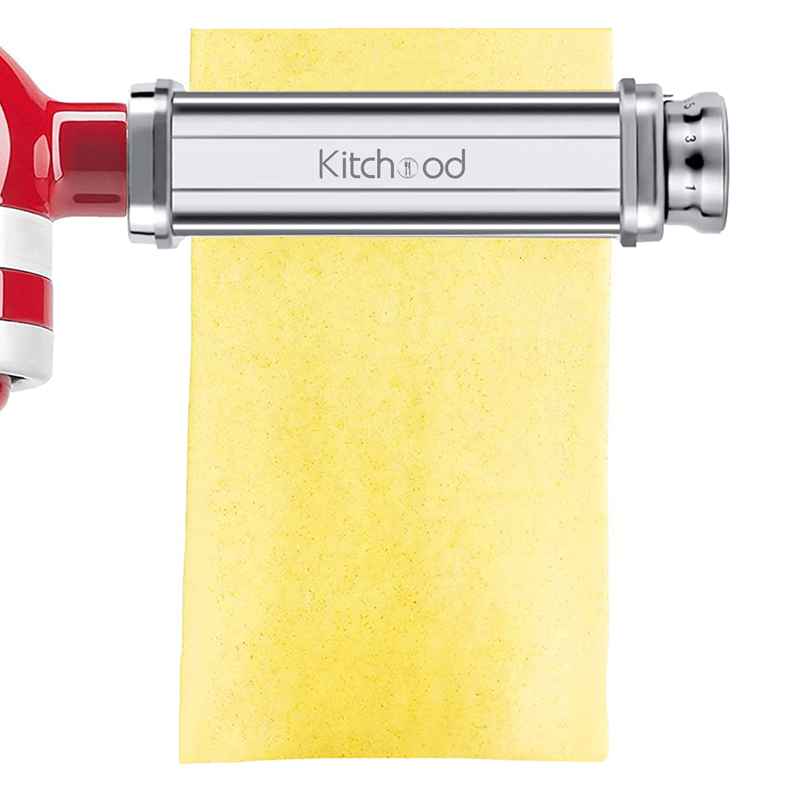 Pasta Attachment for KitchenAid Stand Mixers With Cleaning Brush,Pasta Maker Attachment for Kitchenaid 3-Piece Set Including Pasta Sheet Roller, Fettuccine Cutter, Spaghetti Cutter