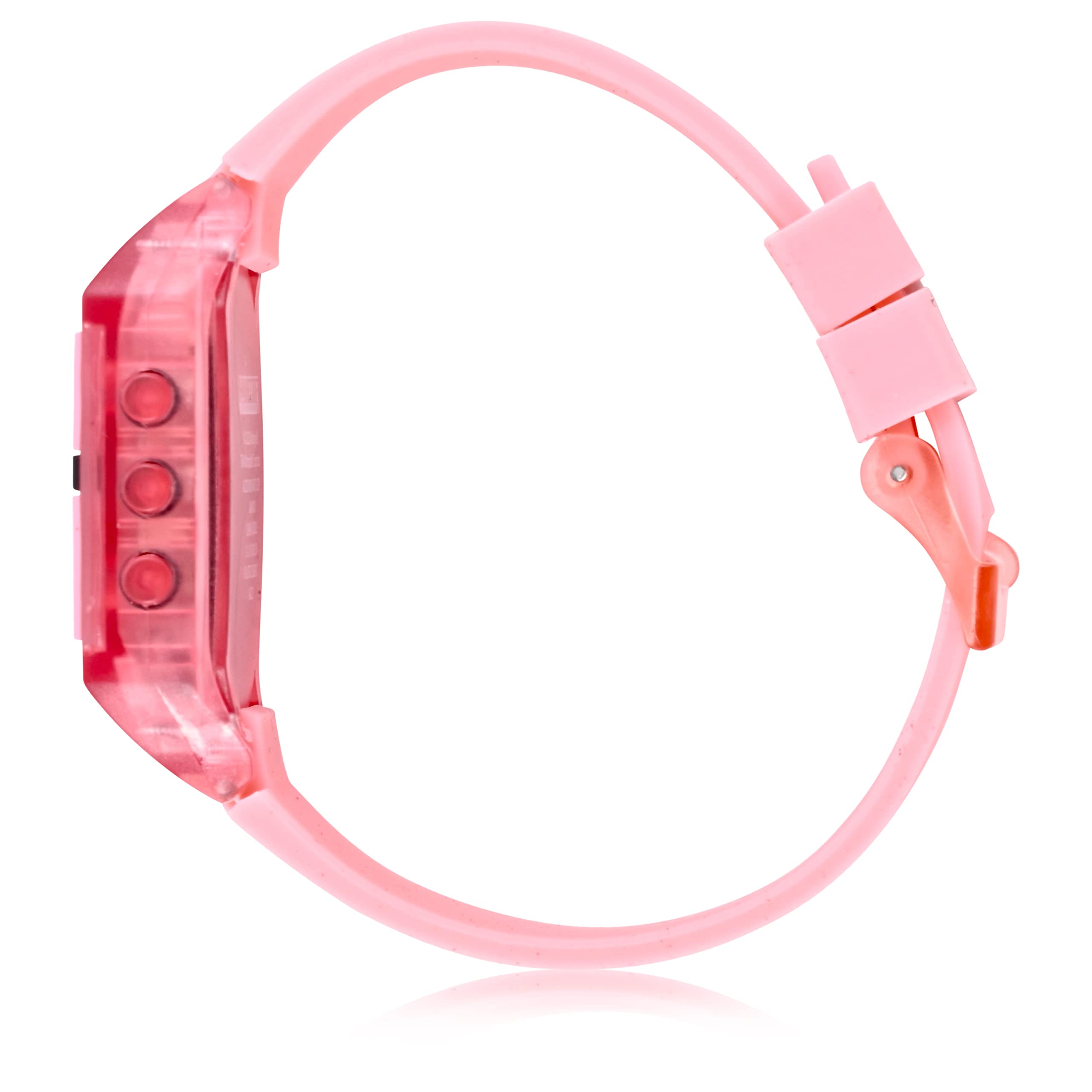 Microsoft Minecraft Kids Digital Watch - LED Flashing Light, LCD Display, Kids, Girls Watch, Silicone Strap in Pink (Model: Min4031AZ)
