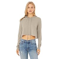 Bella Canvas Womens Fast Fashion Cropped Long-Sleeve Hoodie (8512)