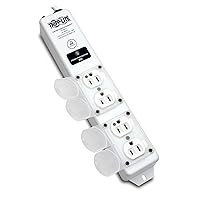Tripp Lite Safe-IT 4-Outlet Medical-Grade Surge Protector Power Strip, UL 60601-1 Compliance, Not for Patient-Care Vicinity, 15ft. Power Cord with NEMA 5-15P-HG Plug, (SPS415HGULTRA)