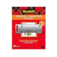 Scotch Thermal Laminating Pouches, Letter Size, 3 Mil, 150/Pack (TP3854-150)