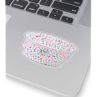 Dippin' Dots STICKERS - Lil' Cup Of Cotton Candy Sticker - FLAT RATE ship $1.99 for as many stickers as you want